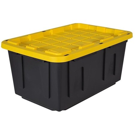 Centrex Tough Box, Polypropylene, BlackYellow, 3088 in L, 2031 in W, 1455 in H 27GBLKYW